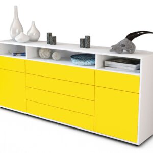 Sideboard Evelina, Gelb (180x79x35cm)
