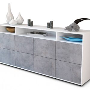 Sideboard Evita, Beton (180x79x35cm)