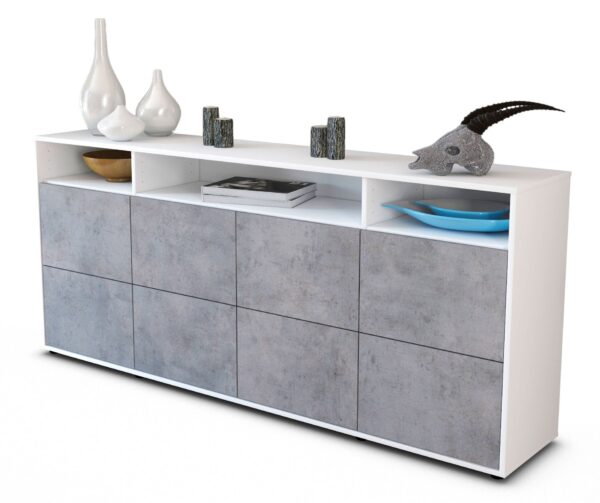 Sideboard Evita, Beton (180x79x35cm)