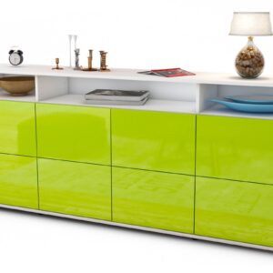 Sideboard Evita, Grün (180x79x35cm)