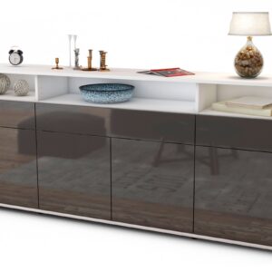 Sideboard Ezia, Grau (180x79x35cm)