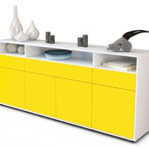 Sideboard Ezia, Gelb (180x79x35cm)