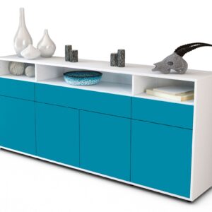Sideboard Ezia, Türkis (180x79x35cm)