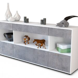 Sideboard Fabiana, Beton (180x79x35cm)