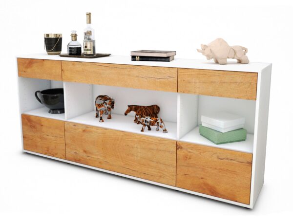 Sideboard Fabiana, Eiche (180x79x35cm)