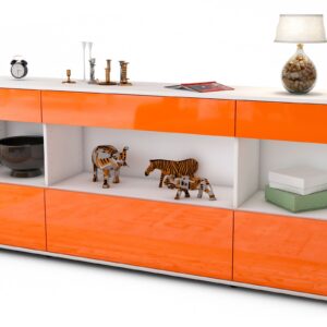 Sideboard Fabiana, Orange (180x79x35cm)