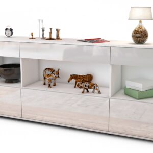Sideboard Fabiana, Weiß (180x79x35cm)