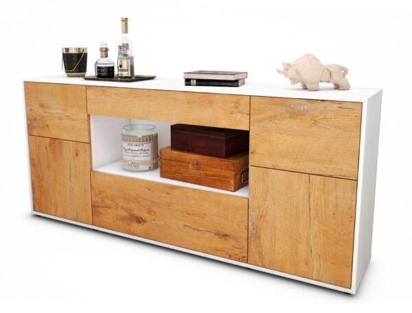 Sideboard Fabiola, Eiche (180x79x35cm)