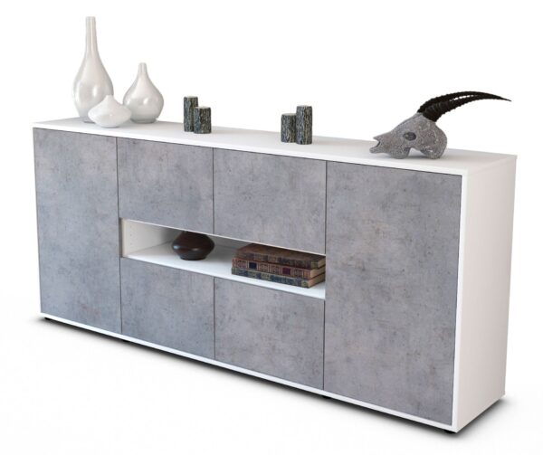 Sideboard Farina, Beton (180x79x35cm)