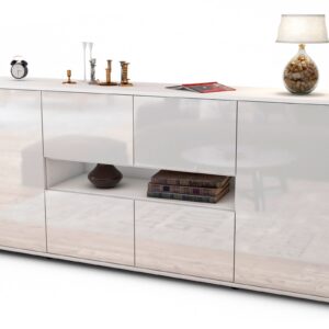 Sideboard Farina, Weiß (180x79x35cm)
