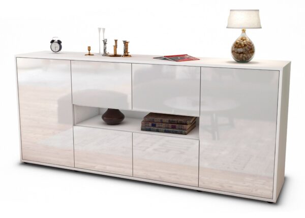 Sideboard Farina, Weiß (180x79x35cm)