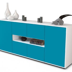 Sideboard Farina, Türkis (180x79x35cm)