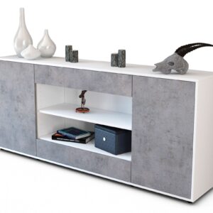 Sideboard Feli, Beton (180x79x35cm)