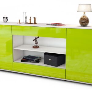 Sideboard Feli, Grün (180x79x35cm)