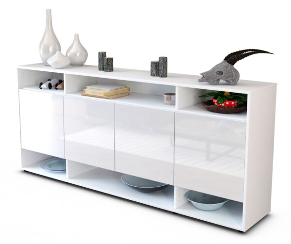 Sideboard Felia, Weiß (180x79x35cm)