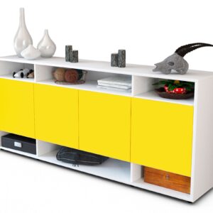 Sideboard Felia, Gelb (180x79x35cm)