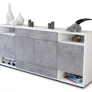 Sideboard Felicia, Beton (180x79x35cm)
