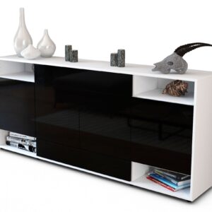 Sideboard Felicia, Schwarz (180x79x35cm)