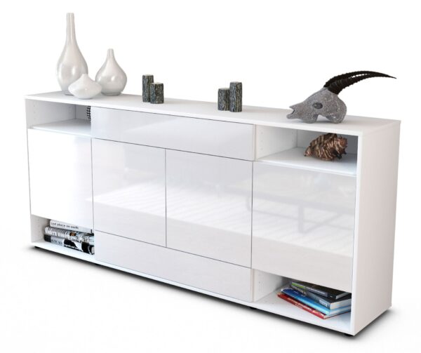 Sideboard Felicia, Weiß (180x79x35cm)