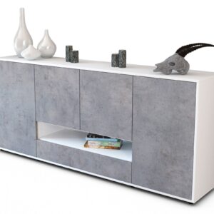 Sideboard Felicitas, Beton (180x79x35cm)