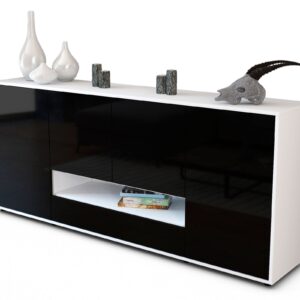 Sideboard Felicitas, Schwarz (180x79x35cm)