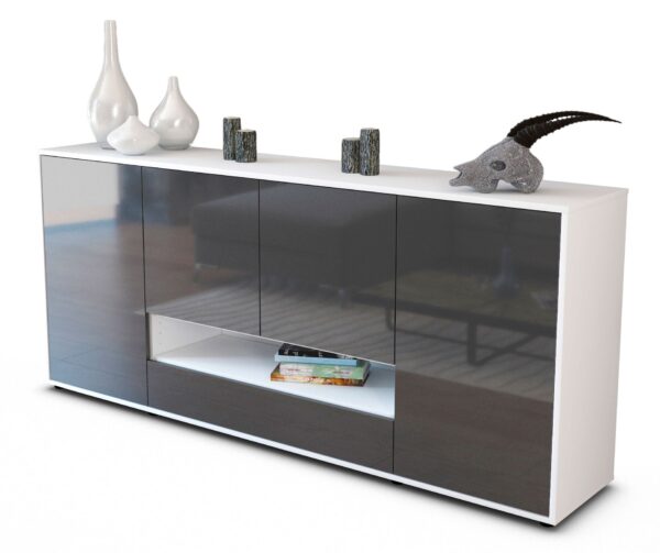 Sideboard Felicitas, Grau (180x79x35cm)
