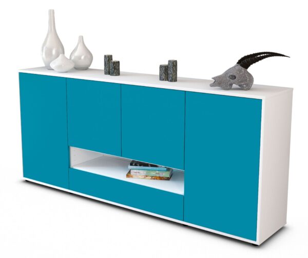 Sideboard Felicitas, Türkis (180x79x35cm)