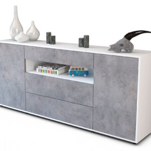 Sideboard Filippa, Beton (180x79x35cm)