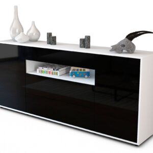 Sideboard Filippa, Schwarz (180x79x35cm)