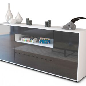 Sideboard Filippa, Grau (180x79x35cm)