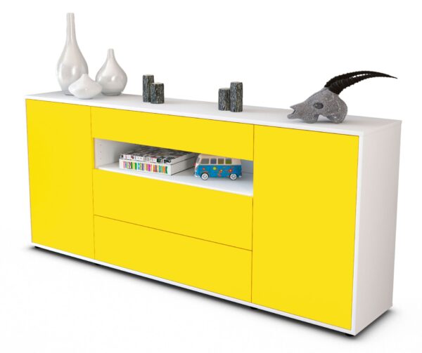 Sideboard Filippa, Gelb (180x79x35cm)
