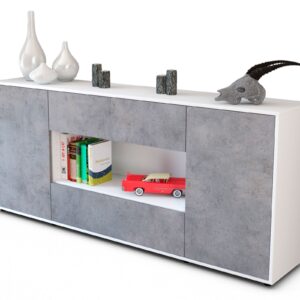 Sideboard Filomena, Beton (180x79x35cm)
