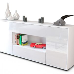Sideboard Filomena, Weiß (180x79x35cm)