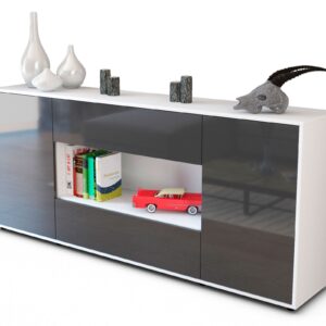 Sideboard Filomena, Grau (180x79x35cm)