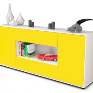 Sideboard Filomena, Gelb (180x79x35cm)