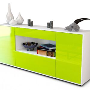Sideboard Fiora, Grün (180x79x35cm)