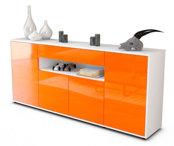 Sideboard Fiorella, Orange (180x79x35cm)