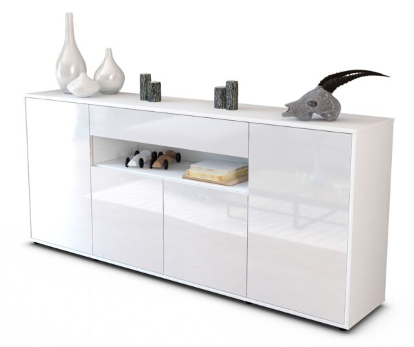 Sideboard Fiorella, Weiß (180x79x35cm)
