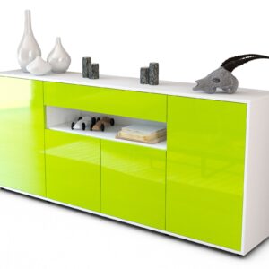 Sideboard Fiorella, Grün (180x79x35cm)