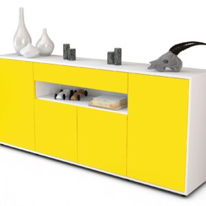 Sideboard Fiorella, Gelb (180x79x35cm)