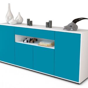 Sideboard Fiorella, Türkis (180x79x35cm)