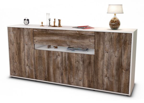 Sideboard Flavia, Treibholz (180x79x35cm)