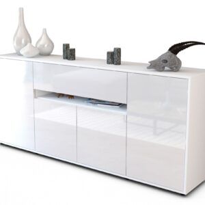 Sideboard Flavia, Weiß (180x79x35cm)