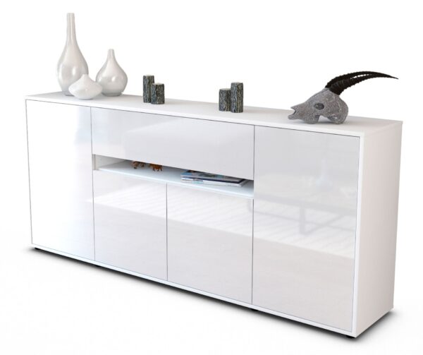 Sideboard Flavia, Weiß (180x79x35cm)