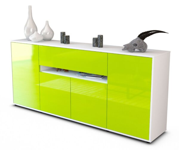 Sideboard Flavia, Grün (180x79x35cm)