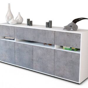 Sideboard Flora, Beton (180x79x35cm)