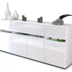 Sideboard Flora, Weiß (180x79x35cm)