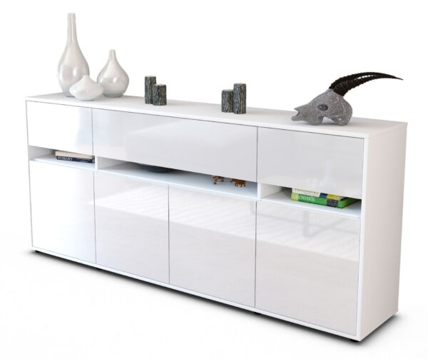 Sideboard Flora, Weiß (180x79x35cm)