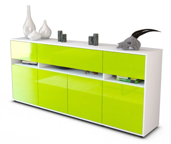 Sideboard Flora, Grün (180x79x35cm)