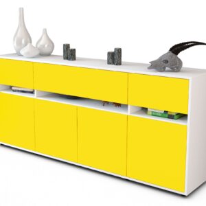 Sideboard Flora, Gelb (180x79x35cm)